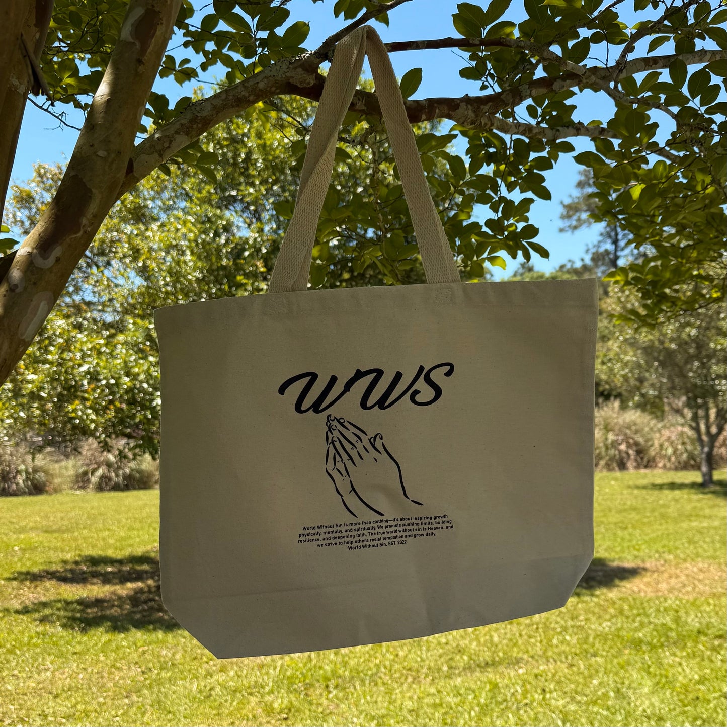 World Without Sin Tote Bag